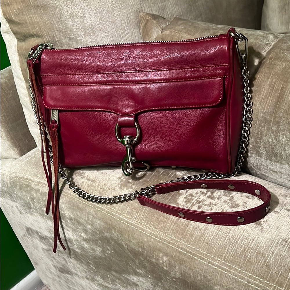 Rebecca Minkoff MAC Crossbody Bag – Burgundy Leather